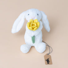 Load image into Gallery viewer, bashful-cream-bunny-with-daffodil-small