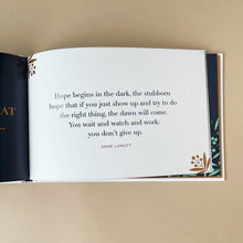 Load image into Gallery viewer, inside-page-of-believe-book-with-anne-lamott-quote