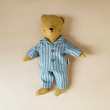 Load image into Gallery viewer, Teddy Junior Outfit | Blue Stripe Pajamas - Dolls &amp; Doll Accessories - pucciManuli
