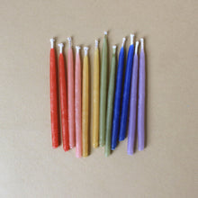 Load image into Gallery viewer, beeswax-bright-rainbow-birthday-candles