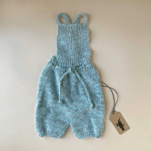 Size 4 Outfit | Blue Knit Overalls - Dolls & Doll Accessories - pucciManuli