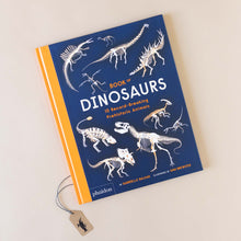 Load image into Gallery viewer, front-cover-book-of-dinosaurs-with-illustrated-skeletons