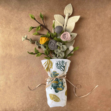 Felt Floral Bouquet | Mosses & Mushrooms - Home Decor - pucciManuli