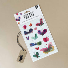 Load image into Gallery viewer, colorful-butterfly-temporary-tattoo-sheet