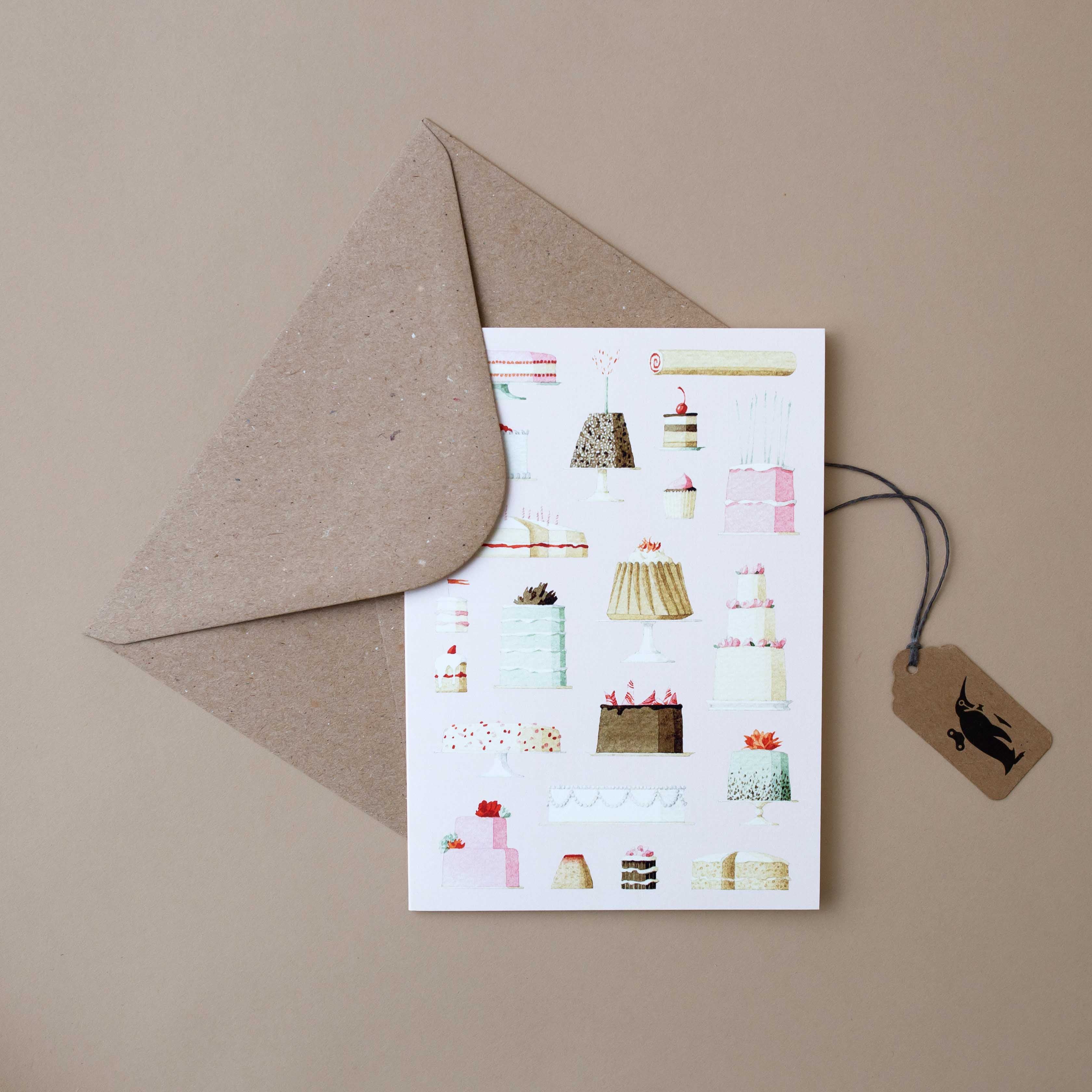 greeting-card-with-illustrated-cakes-with-natural-envelope