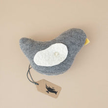 Load image into Gallery viewer, grey-bird-with-white-felt-wing