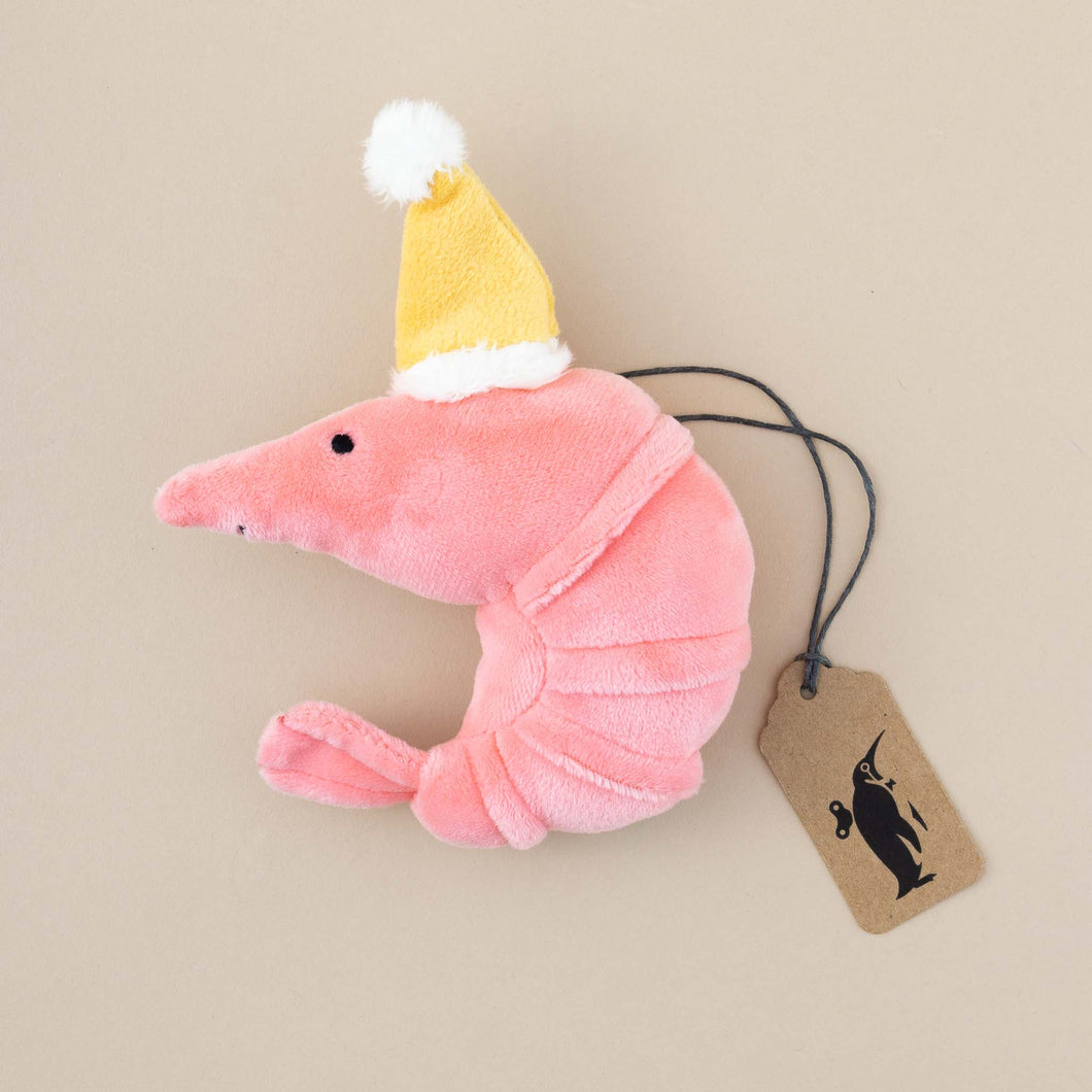 small-pink-shrimp-with-yellow-party-hat