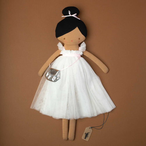 Charlotte soft doll in ivory tulle dress