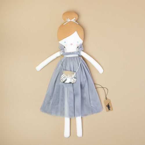 Charlotte soft doll in a lavender tulle dress