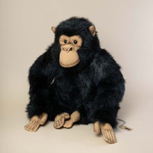 Load image into Gallery viewer, sitting-lifelike-chimpanzee-stuffed-animal