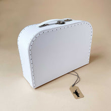 Load image into Gallery viewer, white-suitcase-with-silver-clasp