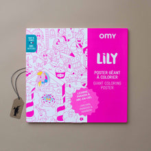 Load image into Gallery viewer, pink-box-lily-unicorn-coloring-poster