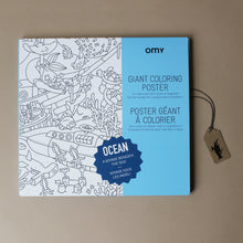 Load image into Gallery viewer, coloring-poster-ocean-packaging-showing-the-blank-ocean-coloring-page-sample