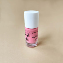 Load image into Gallery viewer, creamy-pink-nail-polish-with-line-drawn-face-illustrations