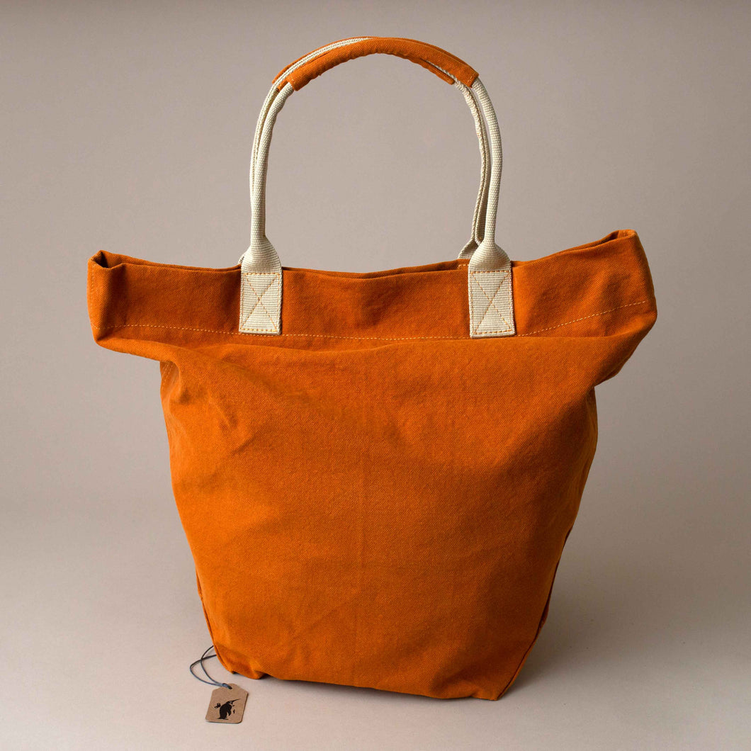 burnt-orange-color-cotton-tote-bag-with-beige-straps