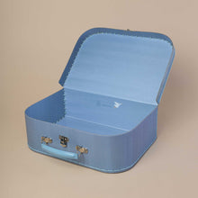 Load image into Gallery viewer, blue-countryside-suitcase-shown-open-with-blue-interior