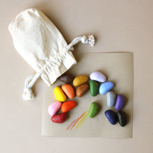 Load image into Gallery viewer, crayon-rocks-16-colors-in-muslin-bag