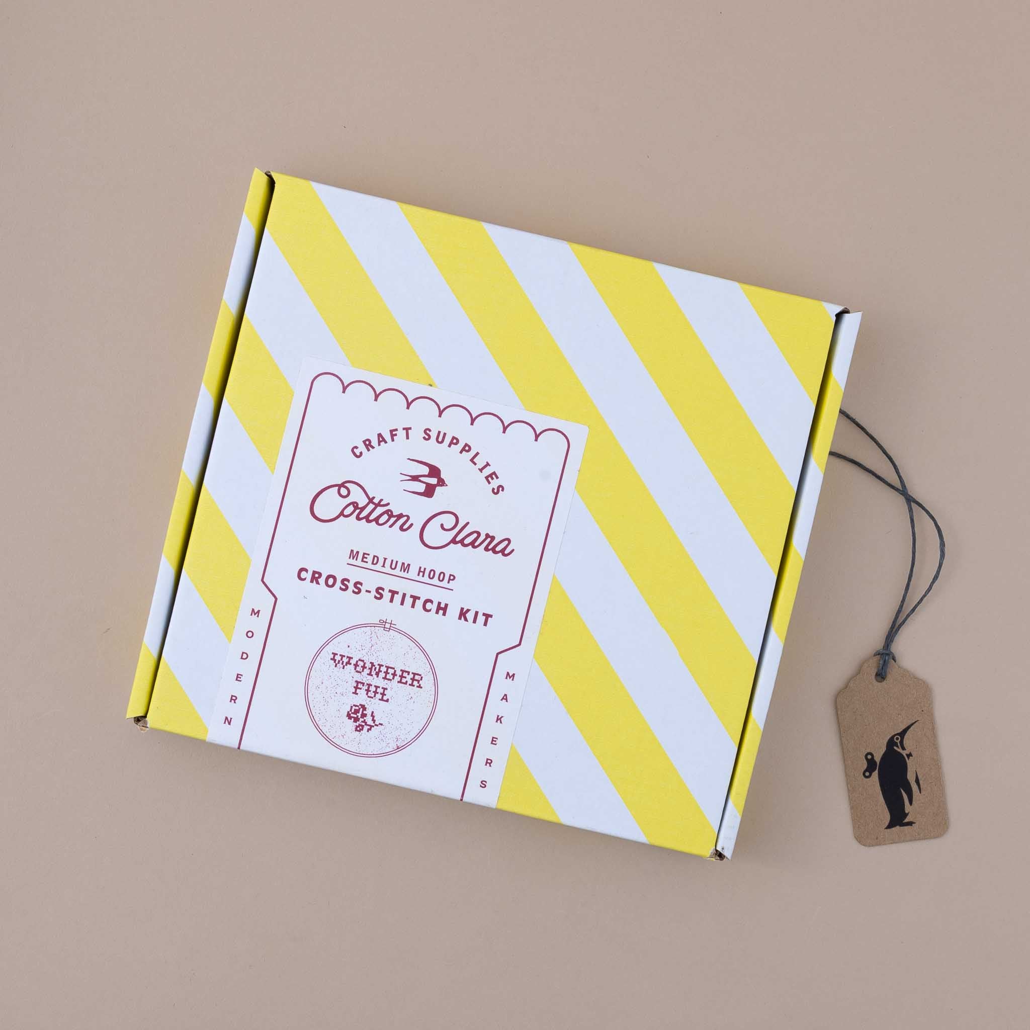 yellow-and-white-candy-striped-box