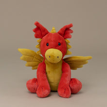 Load image into Gallery viewer, darvin-dragon-red-with-gold-wings-and-belly-stuffed-animal