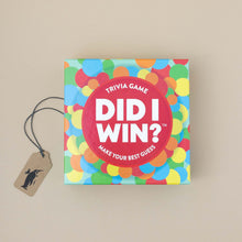 Load image into Gallery viewer, did-i-win-trivia-game-brightly-colored-spots-decoration