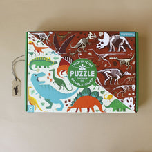 Load image into Gallery viewer, dinosaur-dig-double-sided-puzzle-box-front