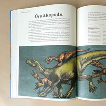 Load image into Gallery viewer, dinosaurium-book-inside-page-about-the-ornithopoda-dinosaur-with-text-and-illustrations