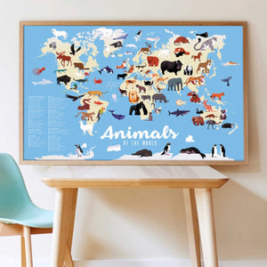 Discovery Sticker Poster | Animals of the World - Arts & Crafts - pucciManuli