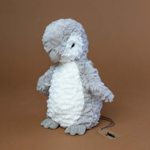 Load image into Gallery viewer, light-grey-and-white-penguin-stuffed-animal