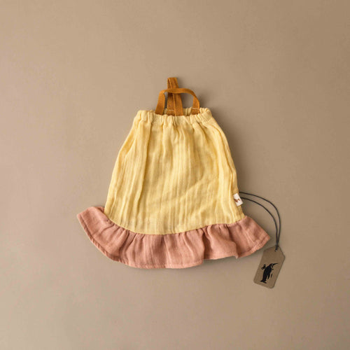 doll-clothes-sunshine-sundress-with-ochre-straps-and-dusty-rose-ruffle