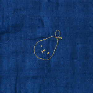 Embroidered Cotton Muslin Square | Ocean - Baby (Accessories) - pucciManuli