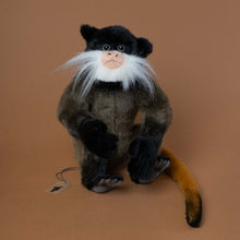 Load image into Gallery viewer, realistic-emperor-tamarin-monkey-stuffed-animal