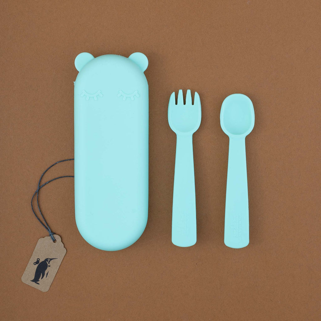 mint-feedie-set-fork-spoon-and-carrying-case-with-bear-ears