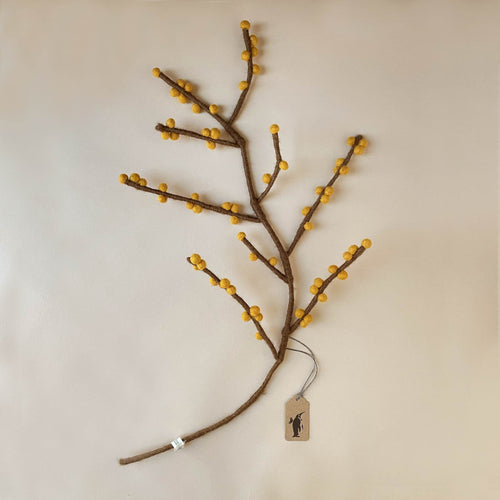 long-dark-brown-branch-with-small-yellow-spheres