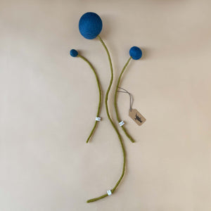 Felt Pom Flower | Cobalt - Home Accessories - pucciManuli