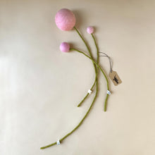 Load image into Gallery viewer, Felt Pom Flower | Pink - Home Decor - pucciManuli