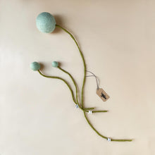 Load image into Gallery viewer, Felt Pom Flower | Sage - Home Decor - pucciManuli