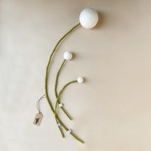 Load image into Gallery viewer, Felt Pom Flower | White - Home Decor - pucciManuli