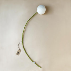 Felt Pom Flower | White - Home Decor - pucciManuli