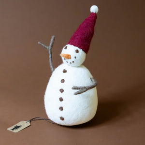 felt-snowman-red-hat-carrot-nose