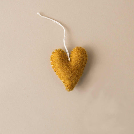 Felted Stitch Heart | Ochre - Christmas - pucciManuli