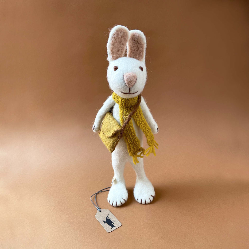 felt-white-rabbit-doll-with-ochre-scarf-and-bag