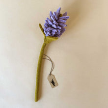 Load image into Gallery viewer, felted-apina-flower-with-lavender-petals-and-light-green-stem