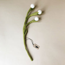 Load image into Gallery viewer, felted-billy-buttons-flower-white-with-green-stem