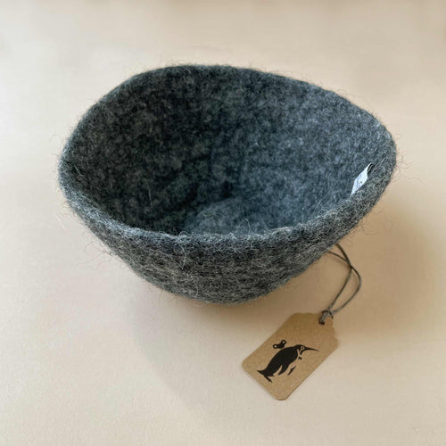 Petite Felted Bowl | Charcoal - Home Decor - pucciManuli