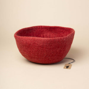cranberry-red-felted-bowl