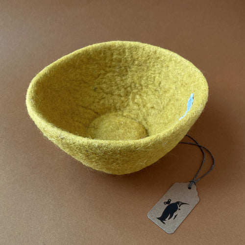Petite Felted Bowl | Ochre - Home Decor - pucciManuli