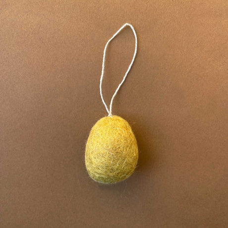 felted-egg-ornament-ochre-yellow