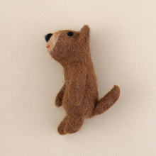 Load image into Gallery viewer, side-view-brown-bear-finger-puppet