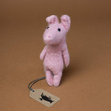 Load image into Gallery viewer, pink-felt-pig-standing