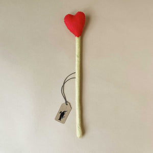 Felted Heart Stem Gift Topper - Home Decor - pucciManuli